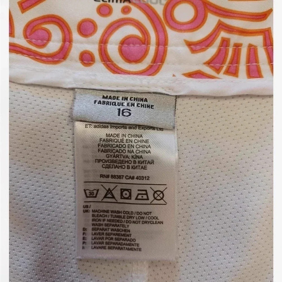 Adidas ClimaCool  Orange & Pink Athletic Skort Size 16 - Picture 8 of 9